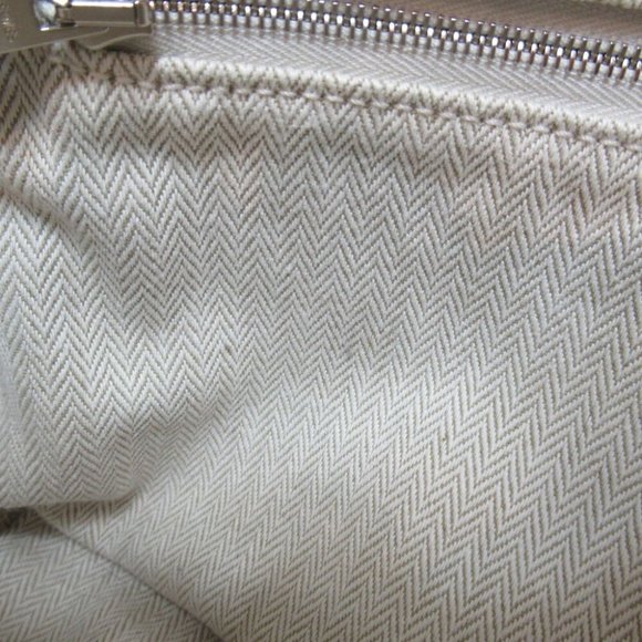 HERMES Fourbi Pouch 25 mini bag canvas Beige Natural - Picture 8 of 10